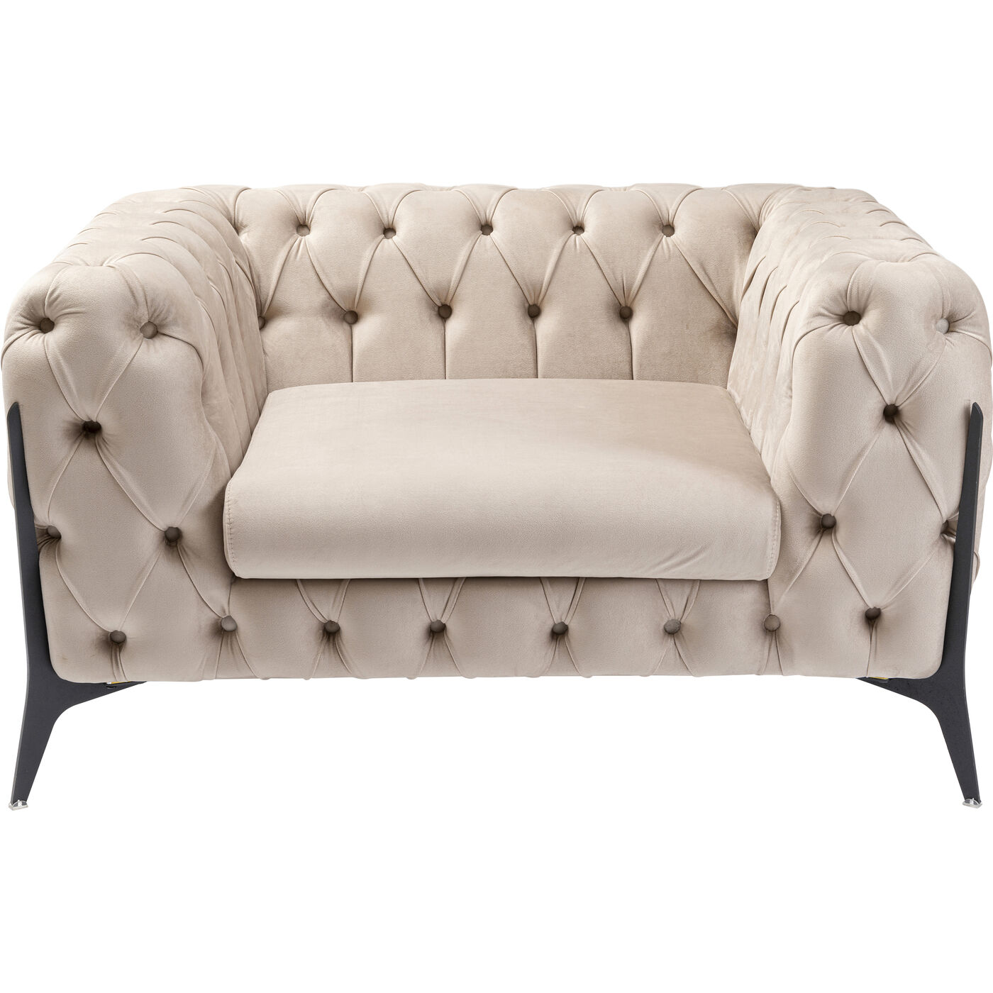 Sessel Bellissima Velvet Taupe 120cm