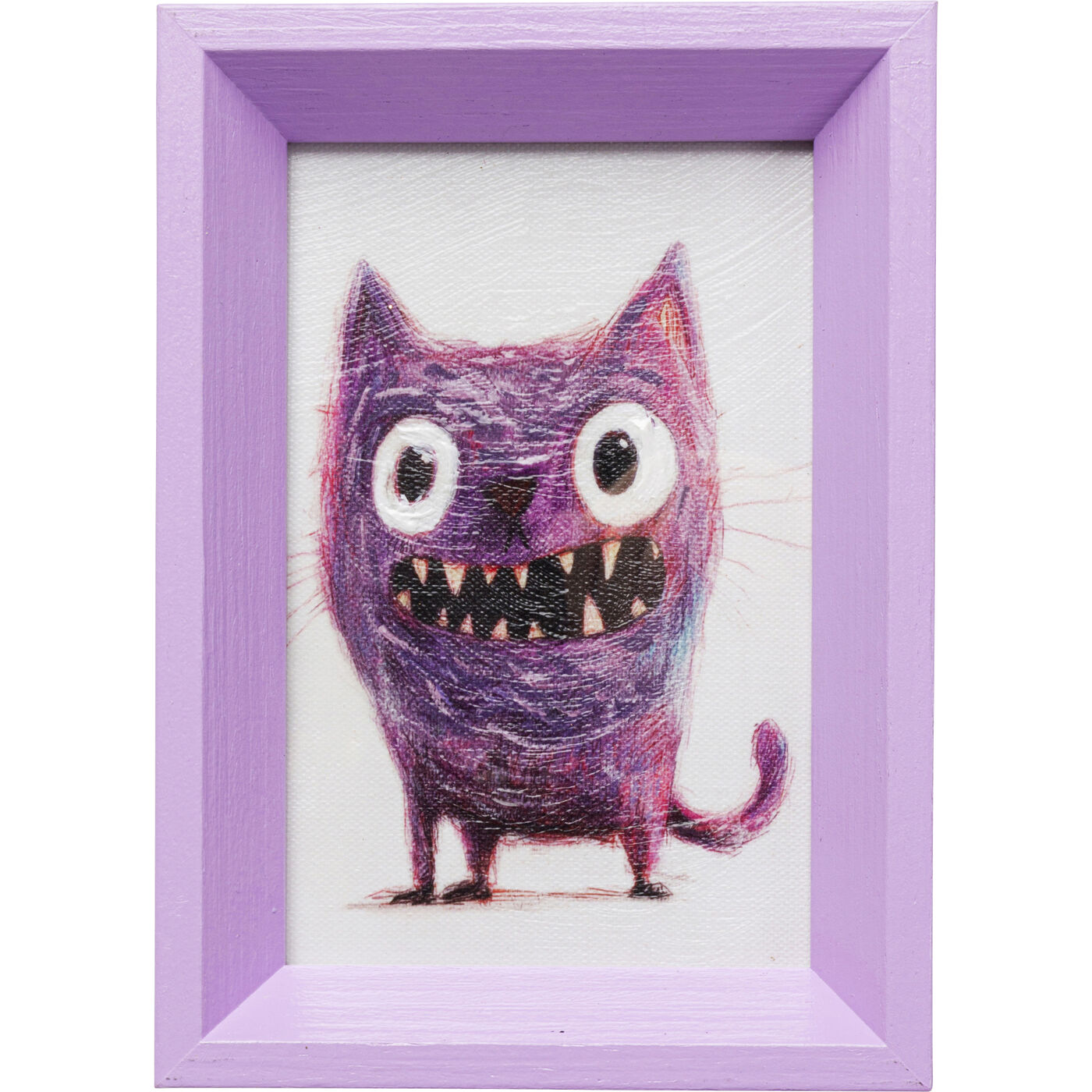 Gerahmtes Bild Mad Cat 13x18cm