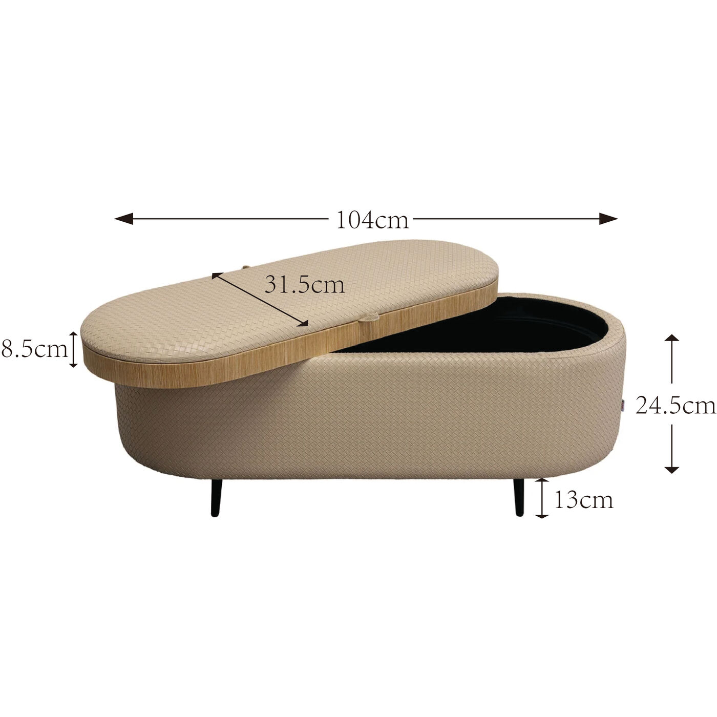 Bank Venezia Storage Grau 100cm