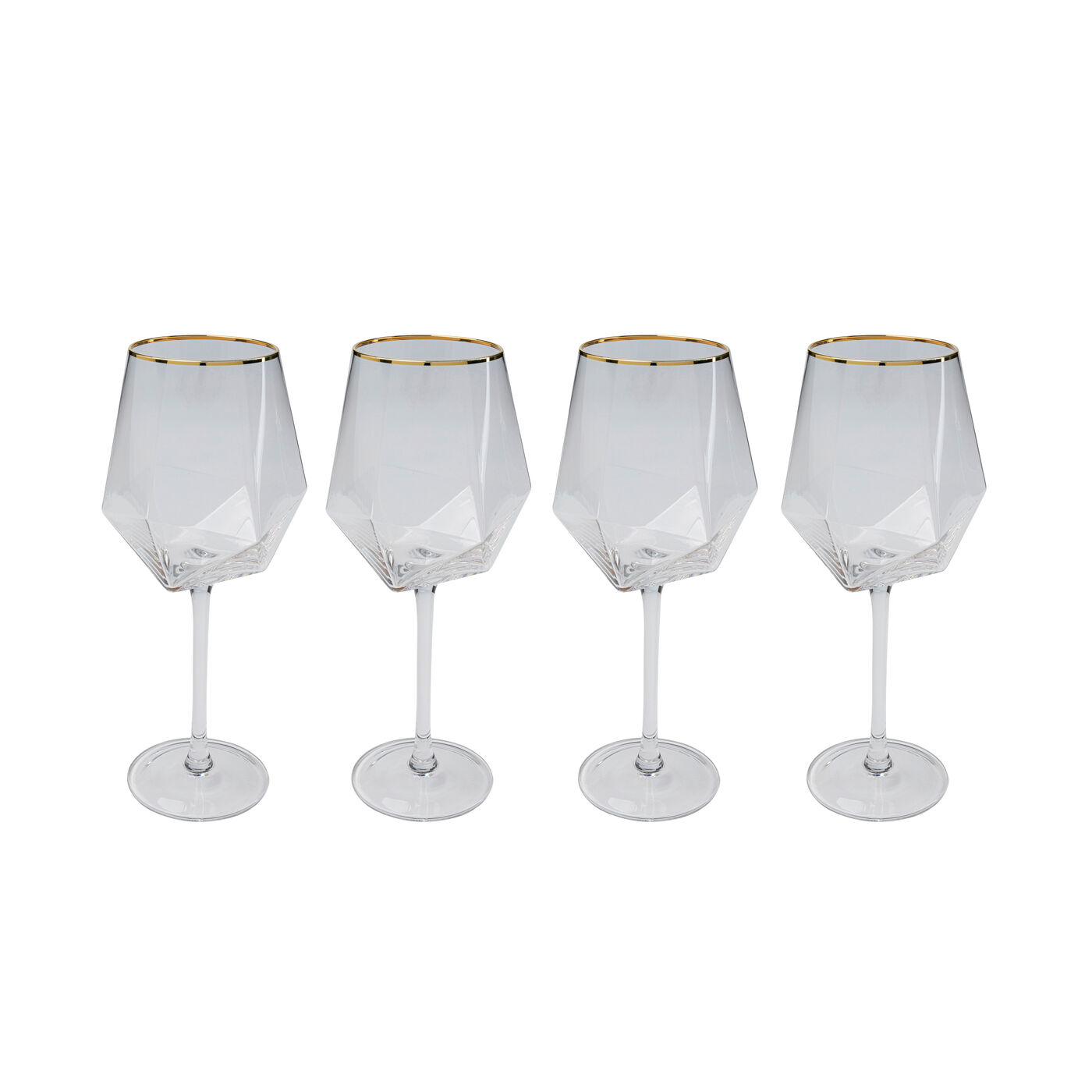 Weinglas Diamond Gold Rim (4/tlg.)