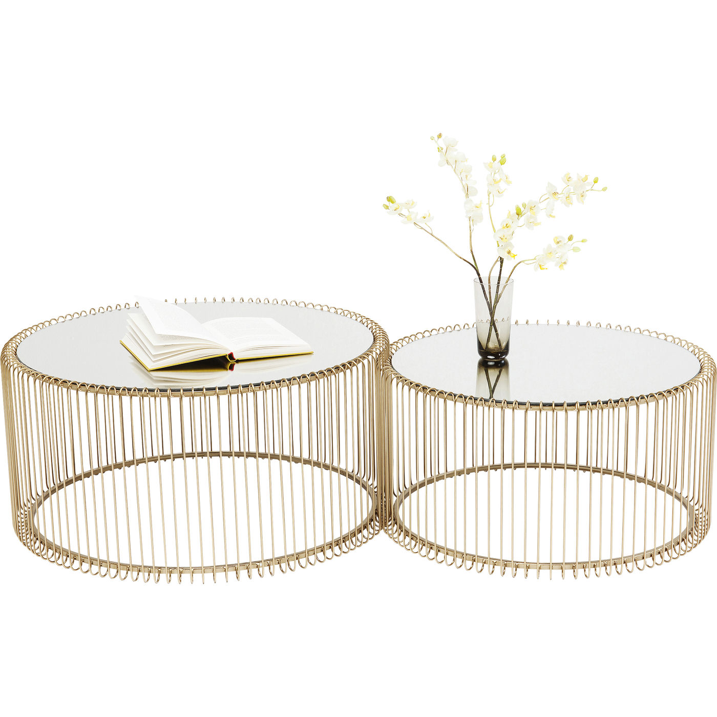 Couchtisch Wire Brass (2/Set)