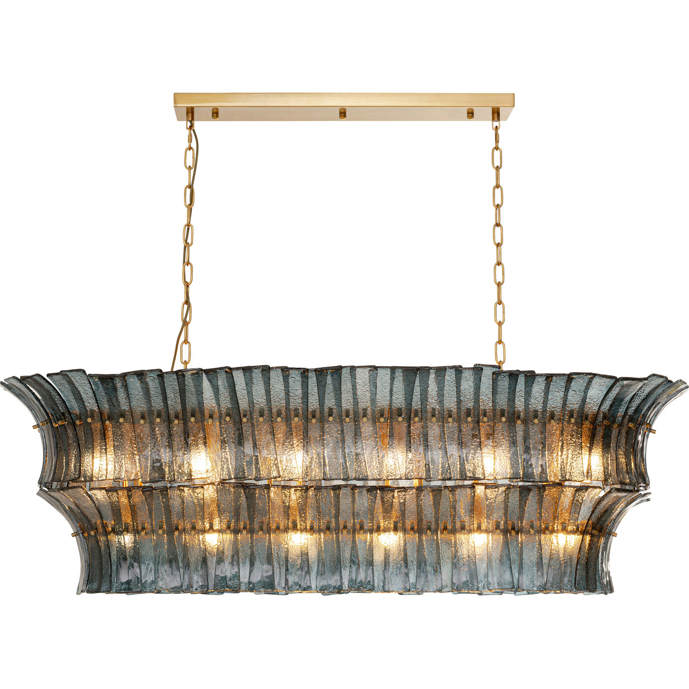 Hängeleuchte Venezia Blau 130cm