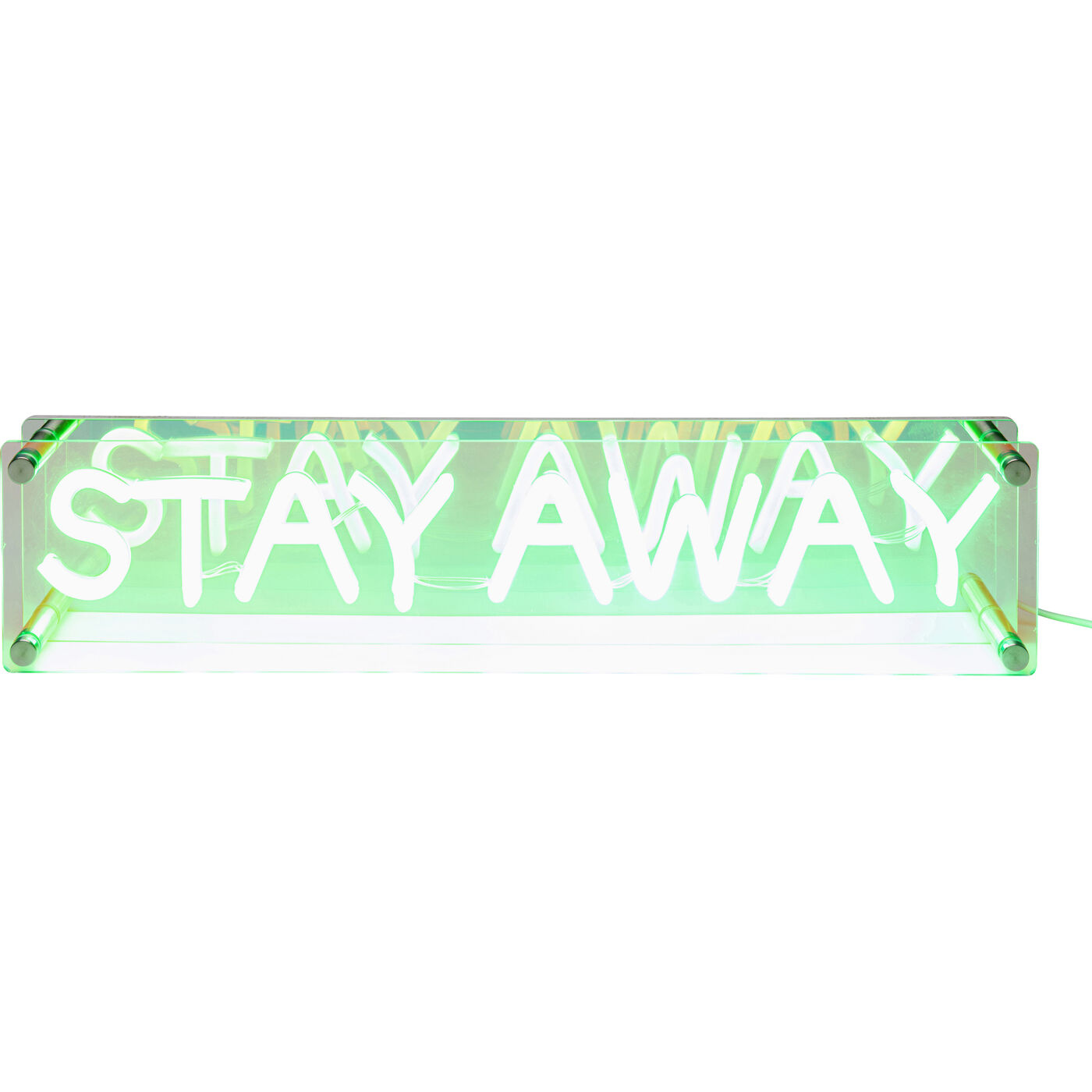 Tischleuchte LED Schrift STAY AWAY