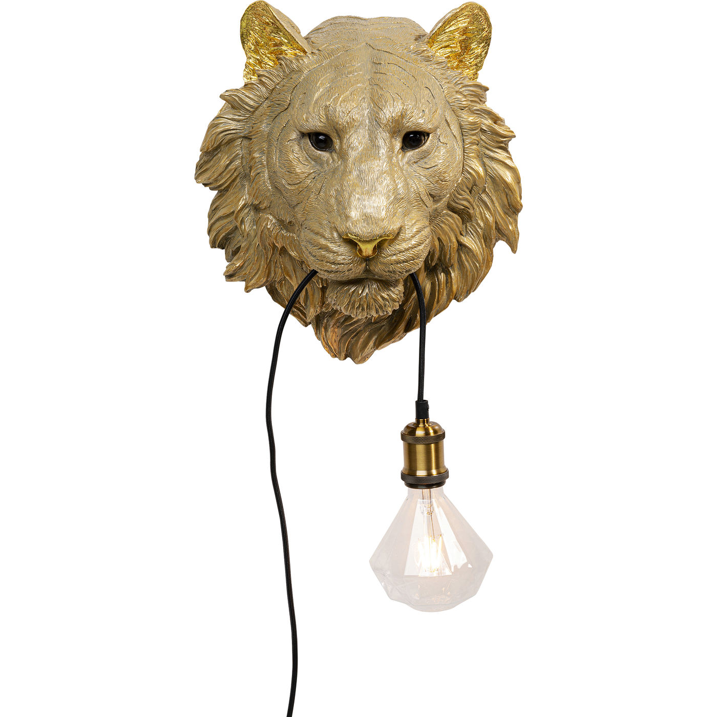 Wandleuchte Animal Tiger Head 34cm