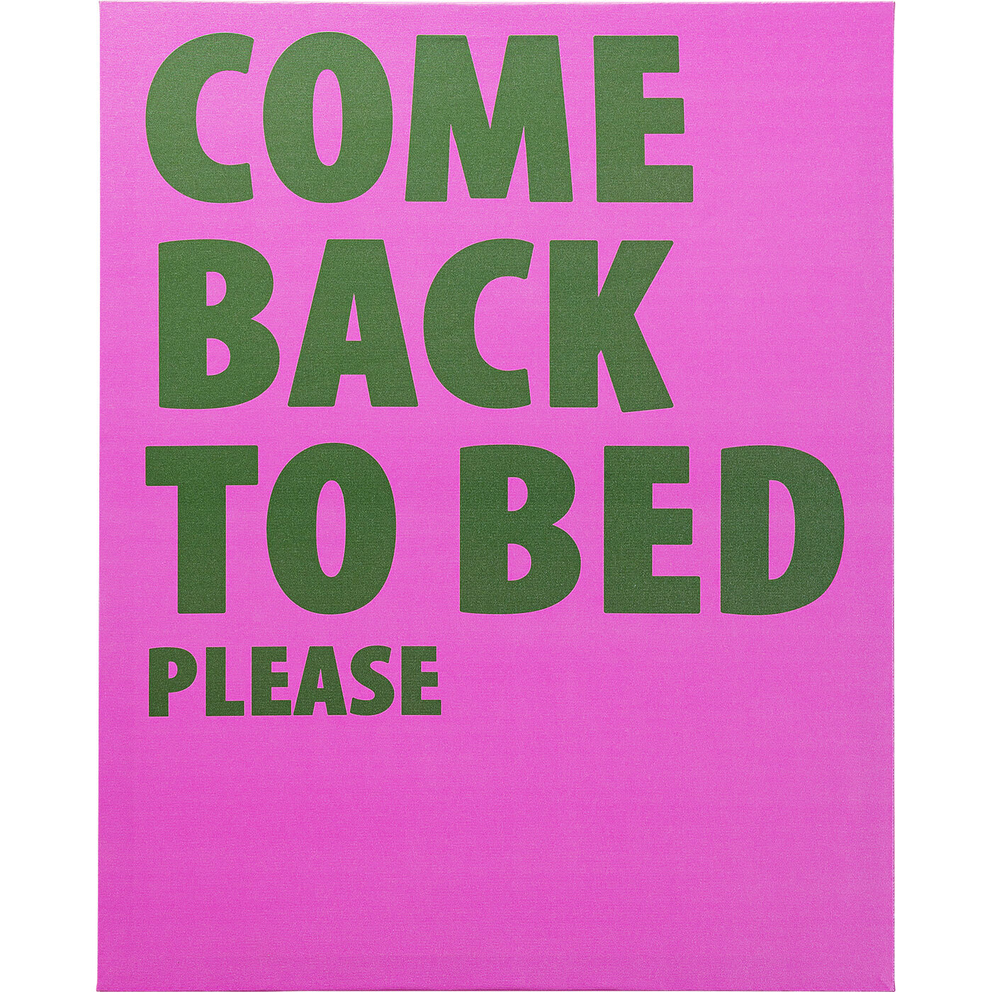 Leinwandbild Come Back To Bed 40x50cm