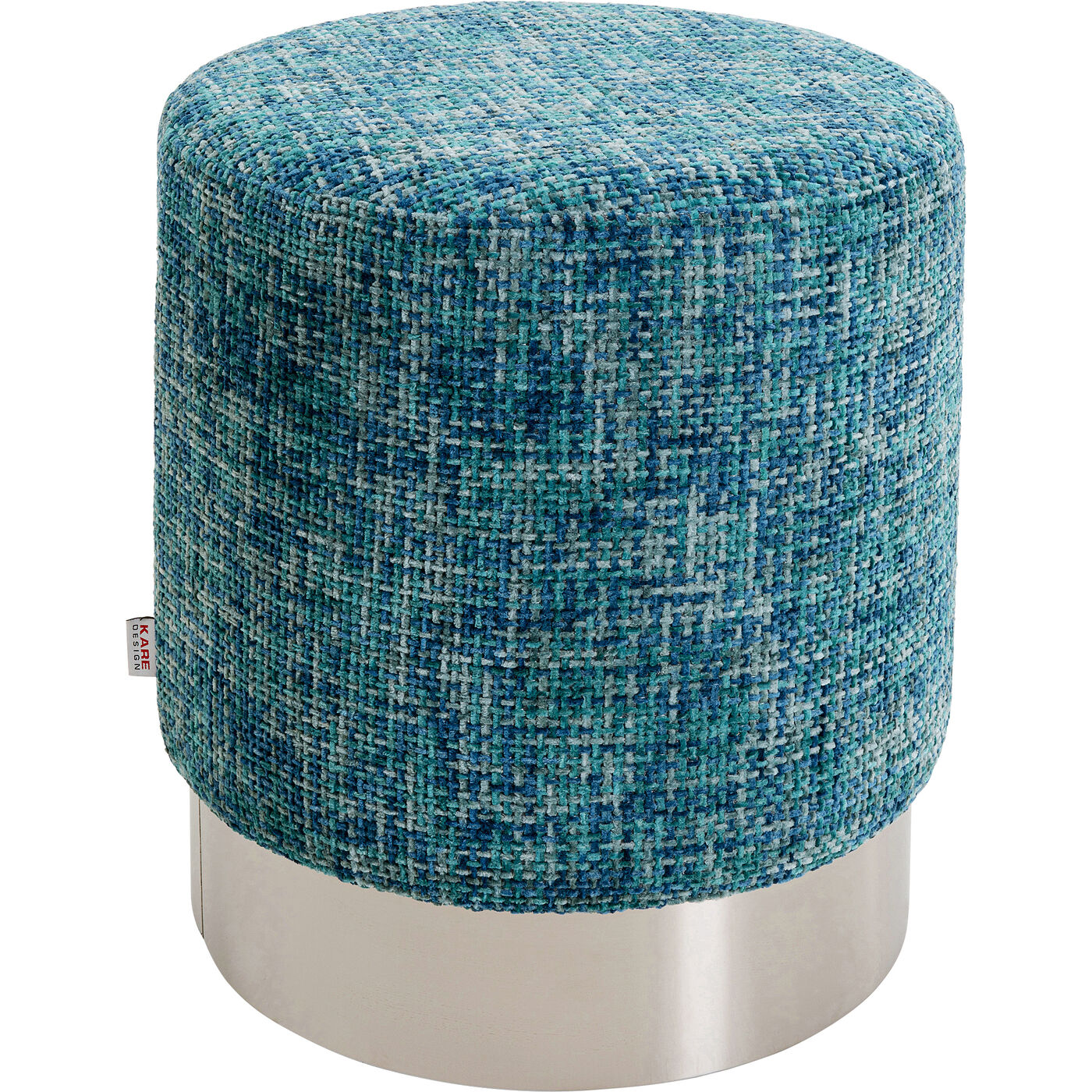 Hocker Berry High Silber Hellblau Ø39cm
