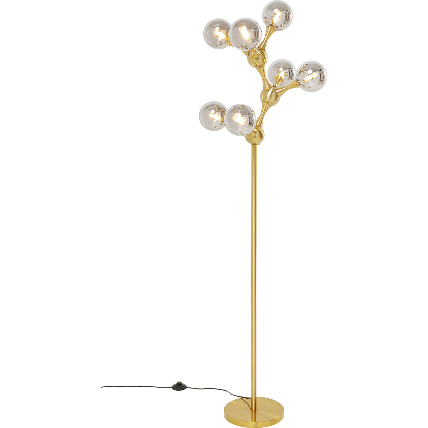 Stehleuchte Atomic Balls Brass 174cm