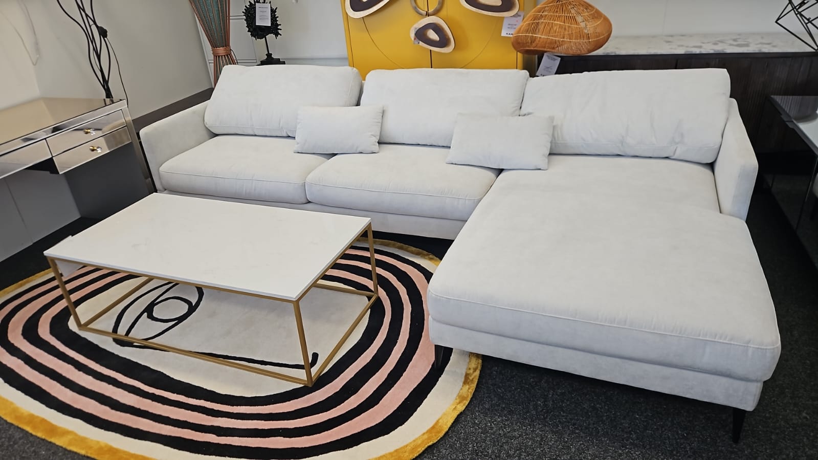 KARE Green Sofa Amici Corner Set 1 Rechts OCCASION