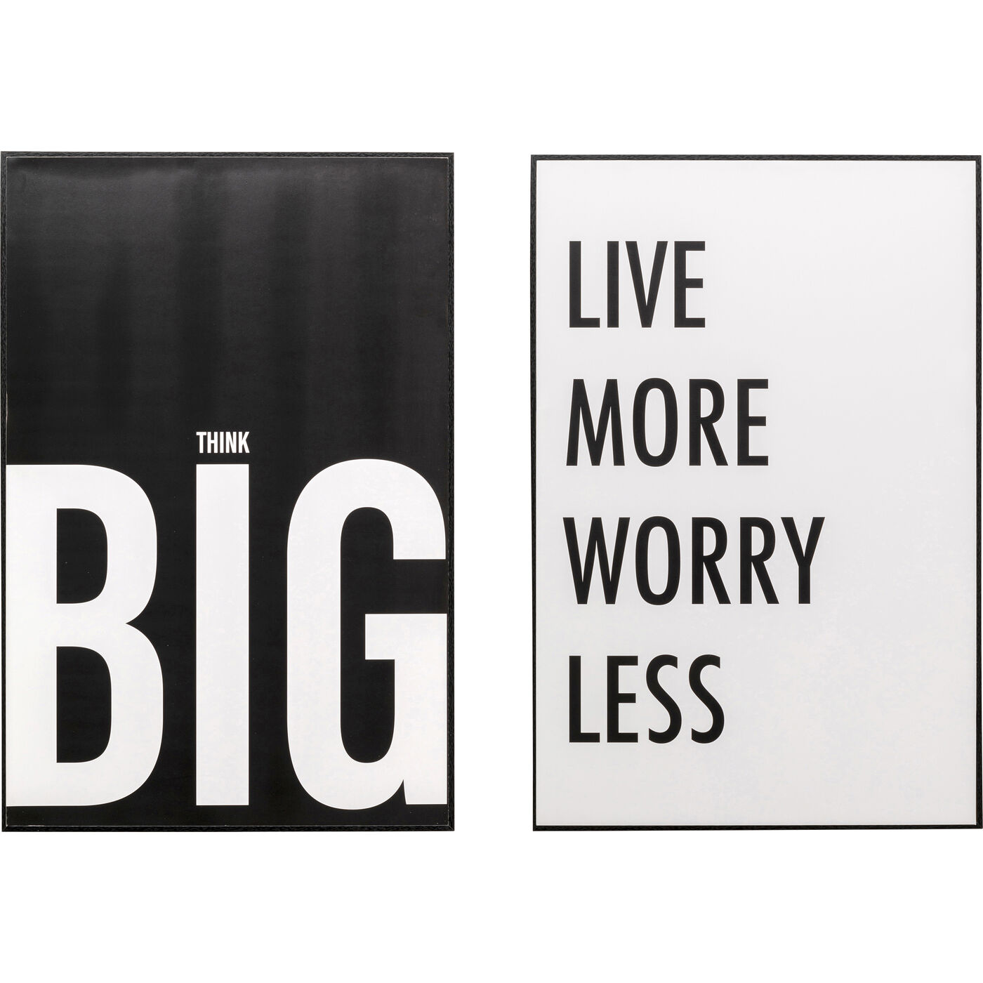 Gerahmtes Bild Big Live More  (2/Set)