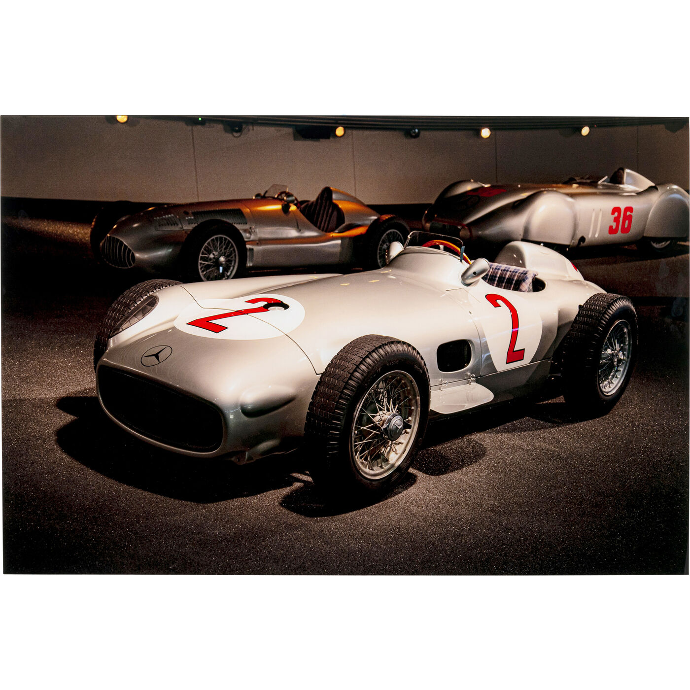 Glasbild Automotive Race 120x80cm