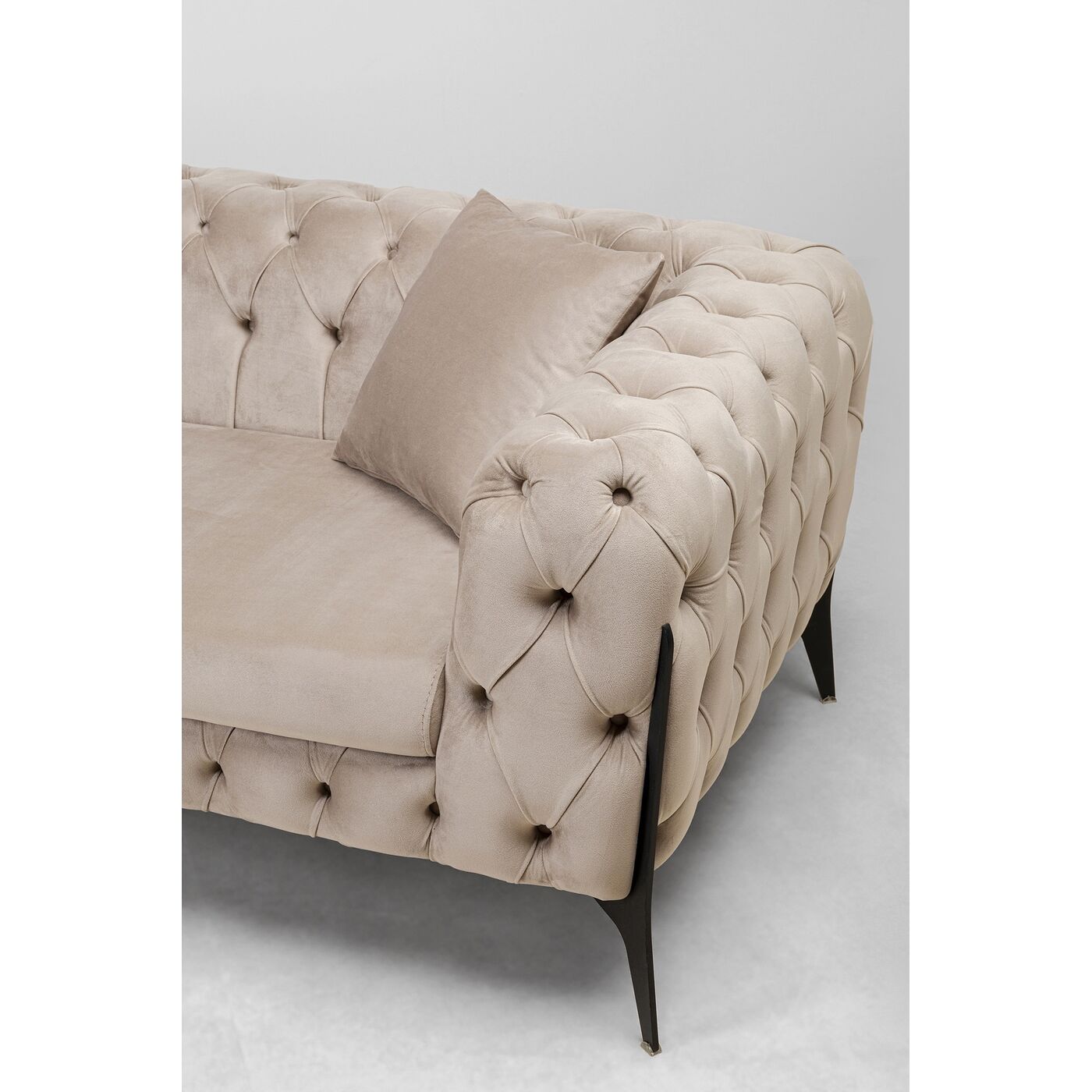Ecksofa Bellissima Velvet Taupe Links