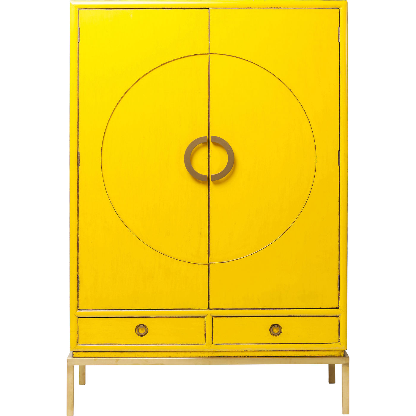 KARE Green Kleiderschrank Disk Yellow OCCASION