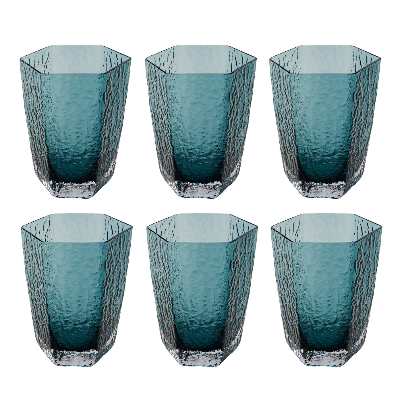 Bicchiere acqua Cascata blu (6/Set)
