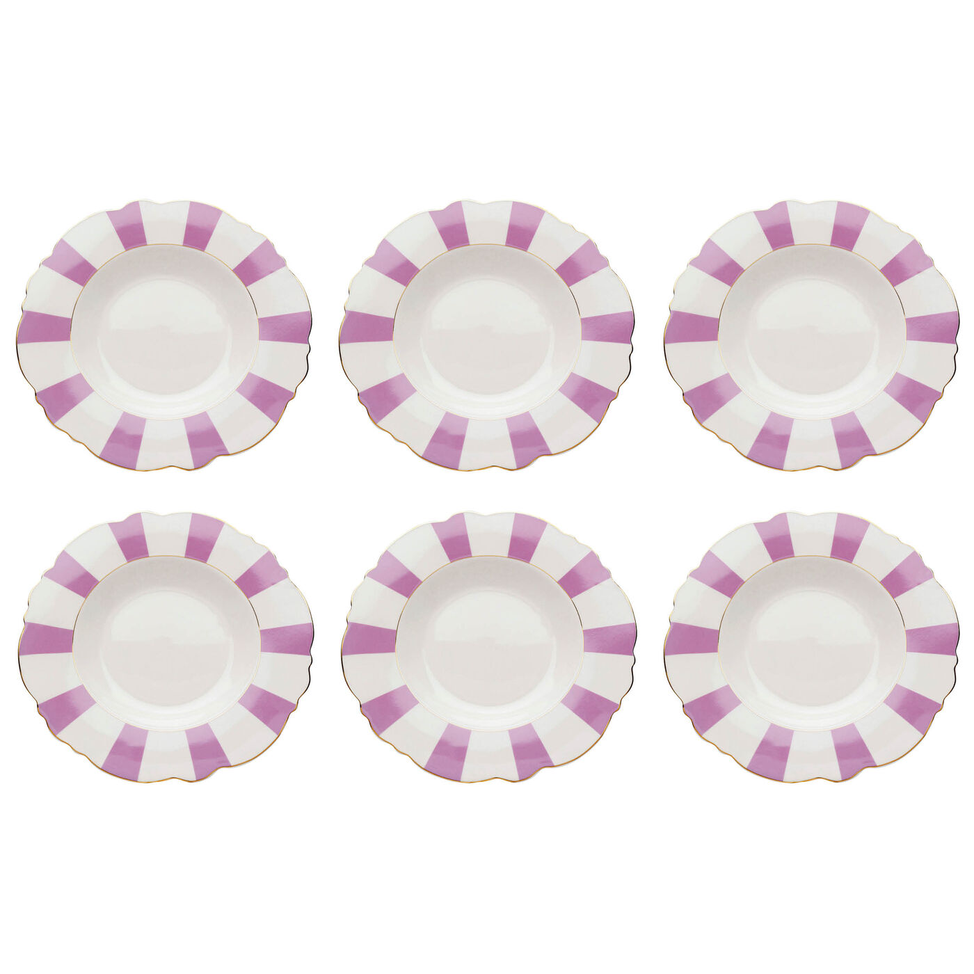 Assiette Deep Harlequin violet Ø23cm (6/Set)