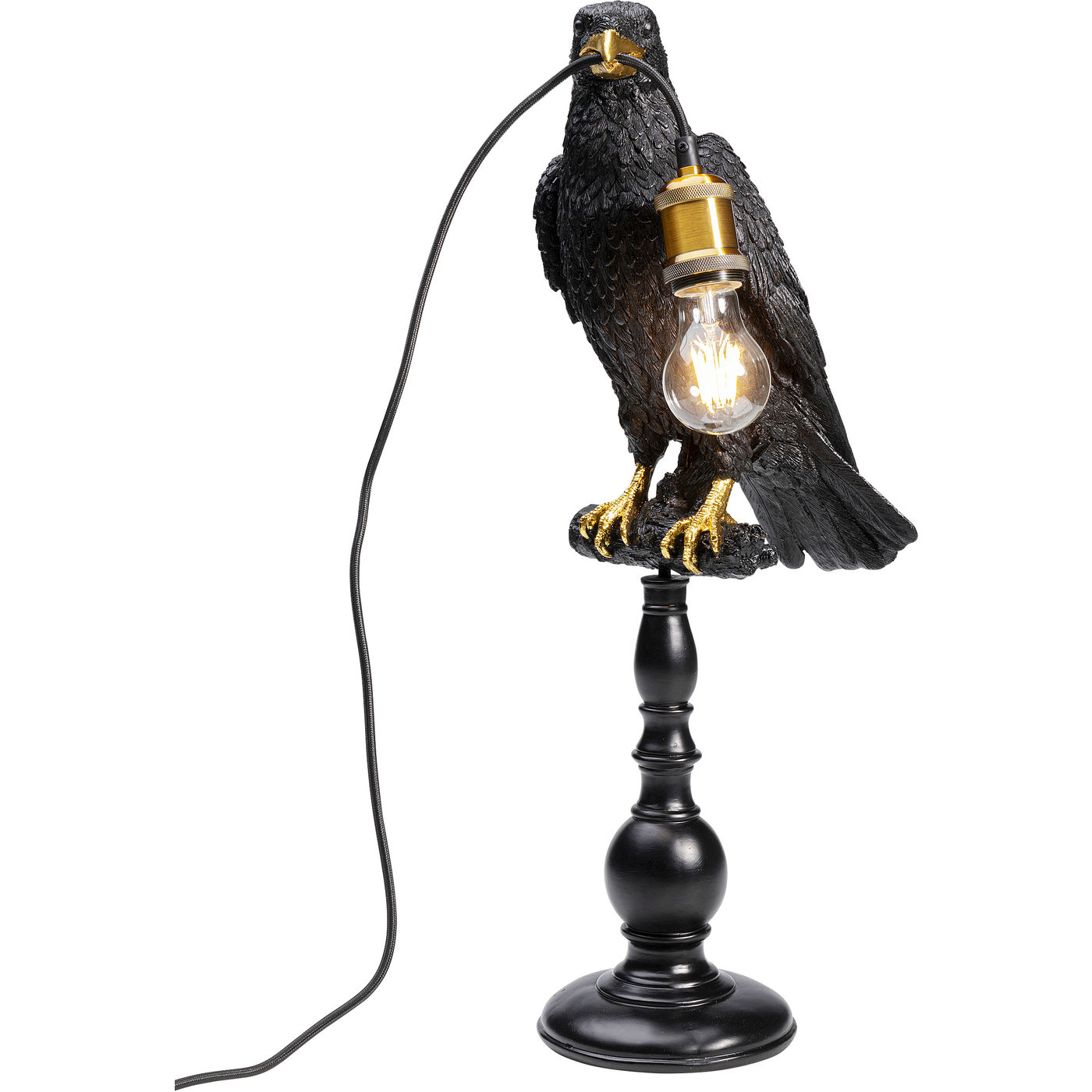 Tischleuchte Animal Sitting Crow 61cm