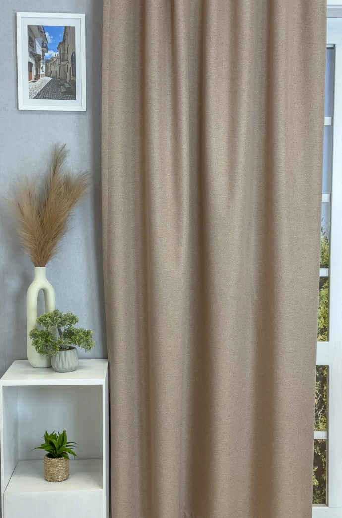 Super Blackout – Rideau occultant brun sable