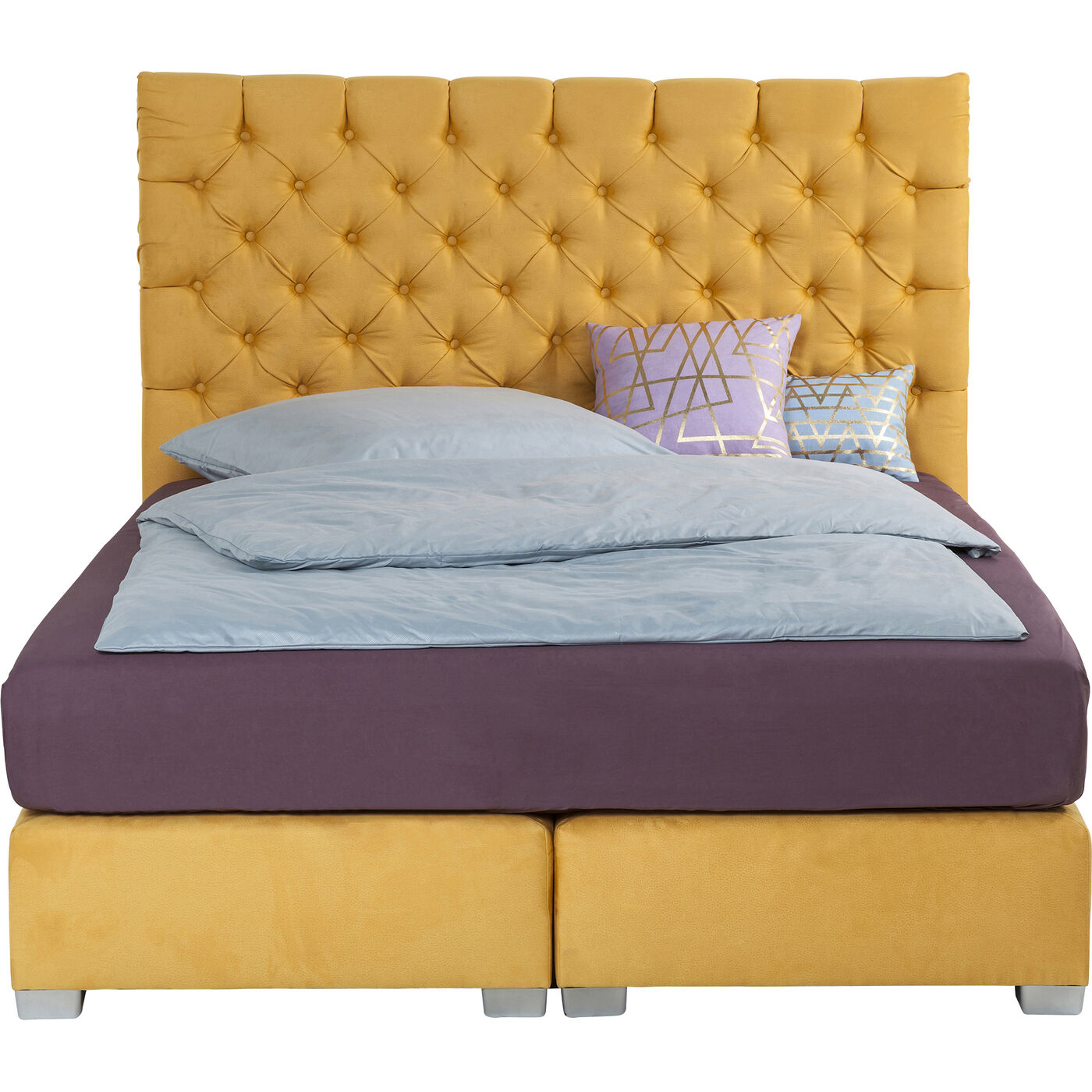 Boxspringbett Rafael Yellow 160x200 m. Topper