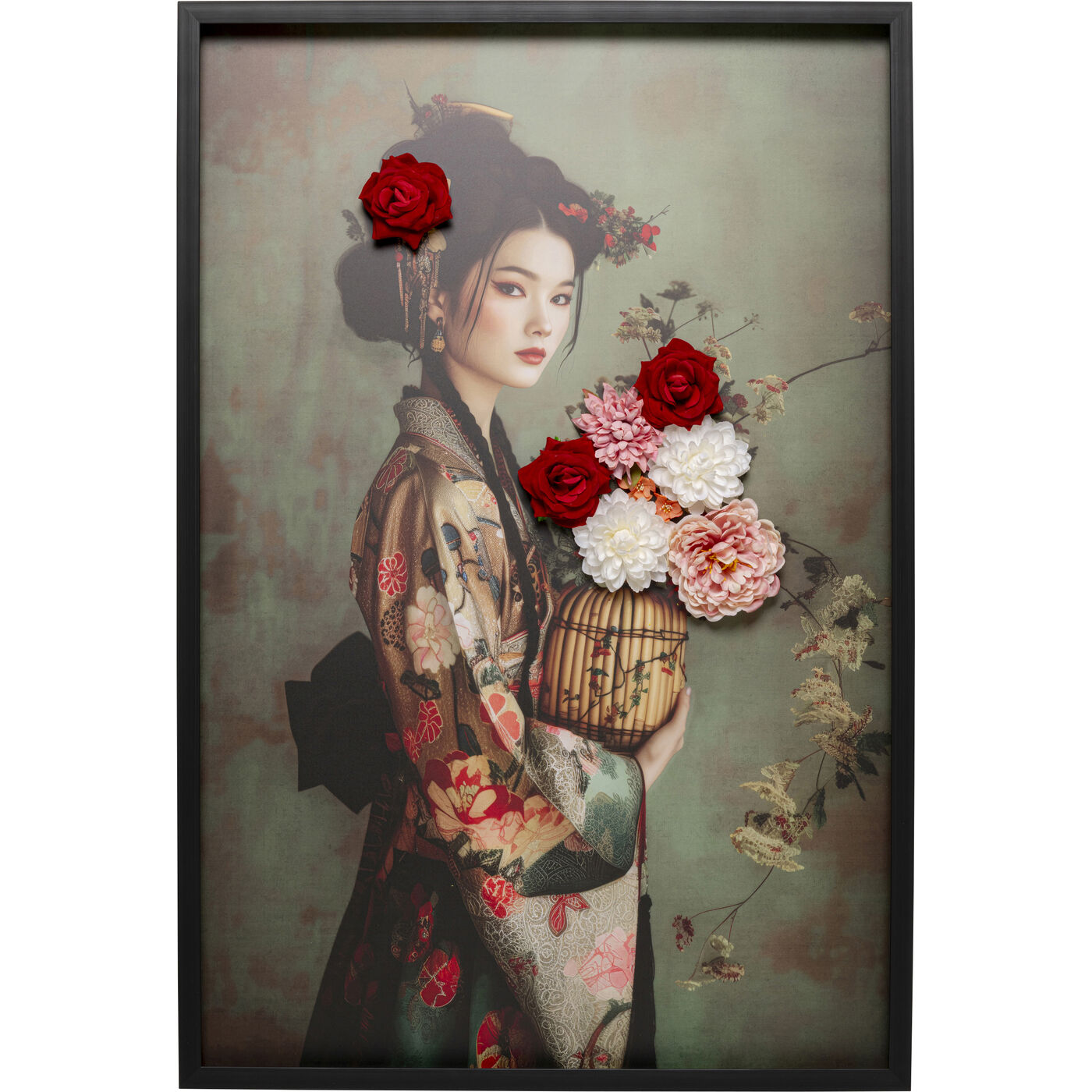 Leinwandbild Kimono Girl 84x124cm