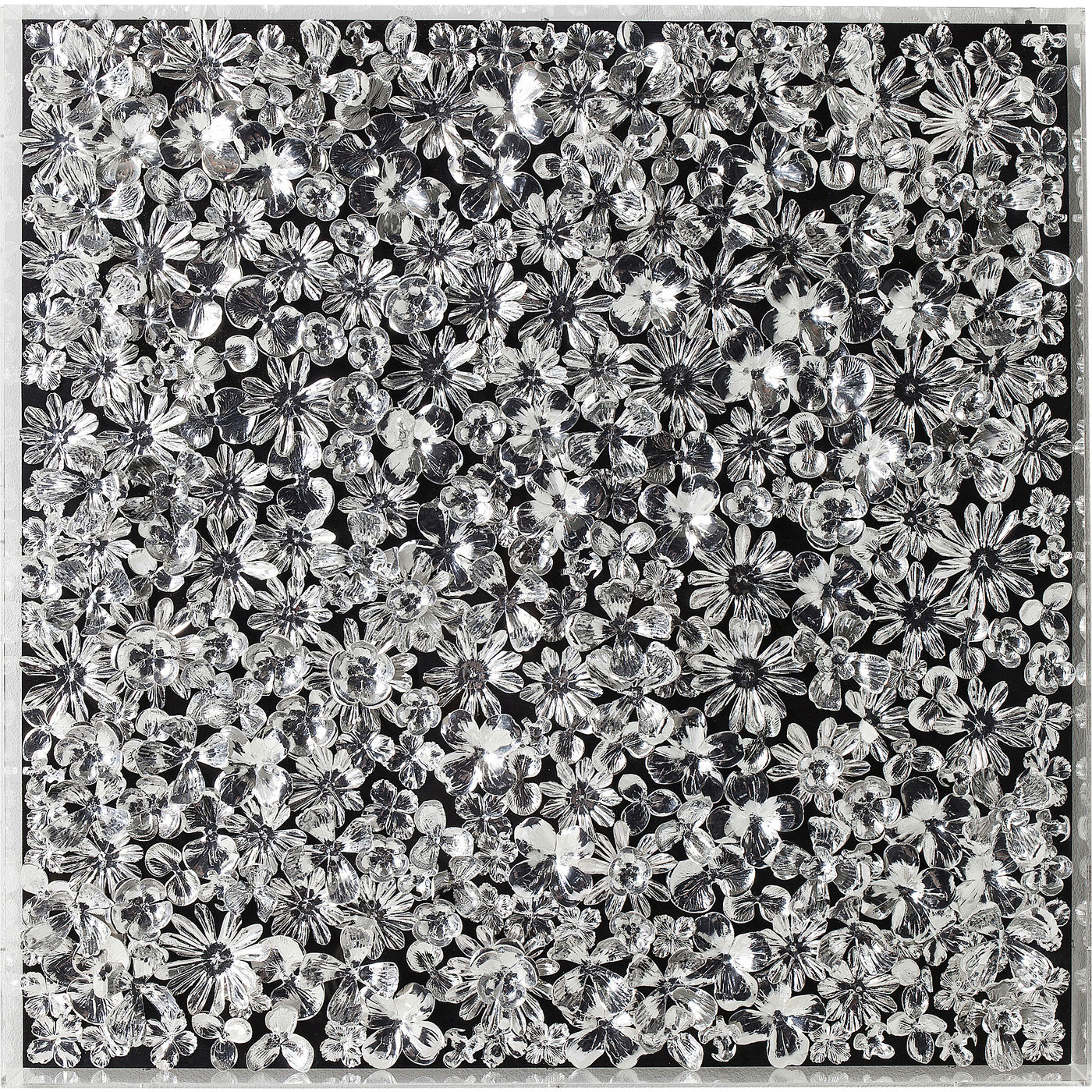 Objektbild Silver Flower 100x100cm