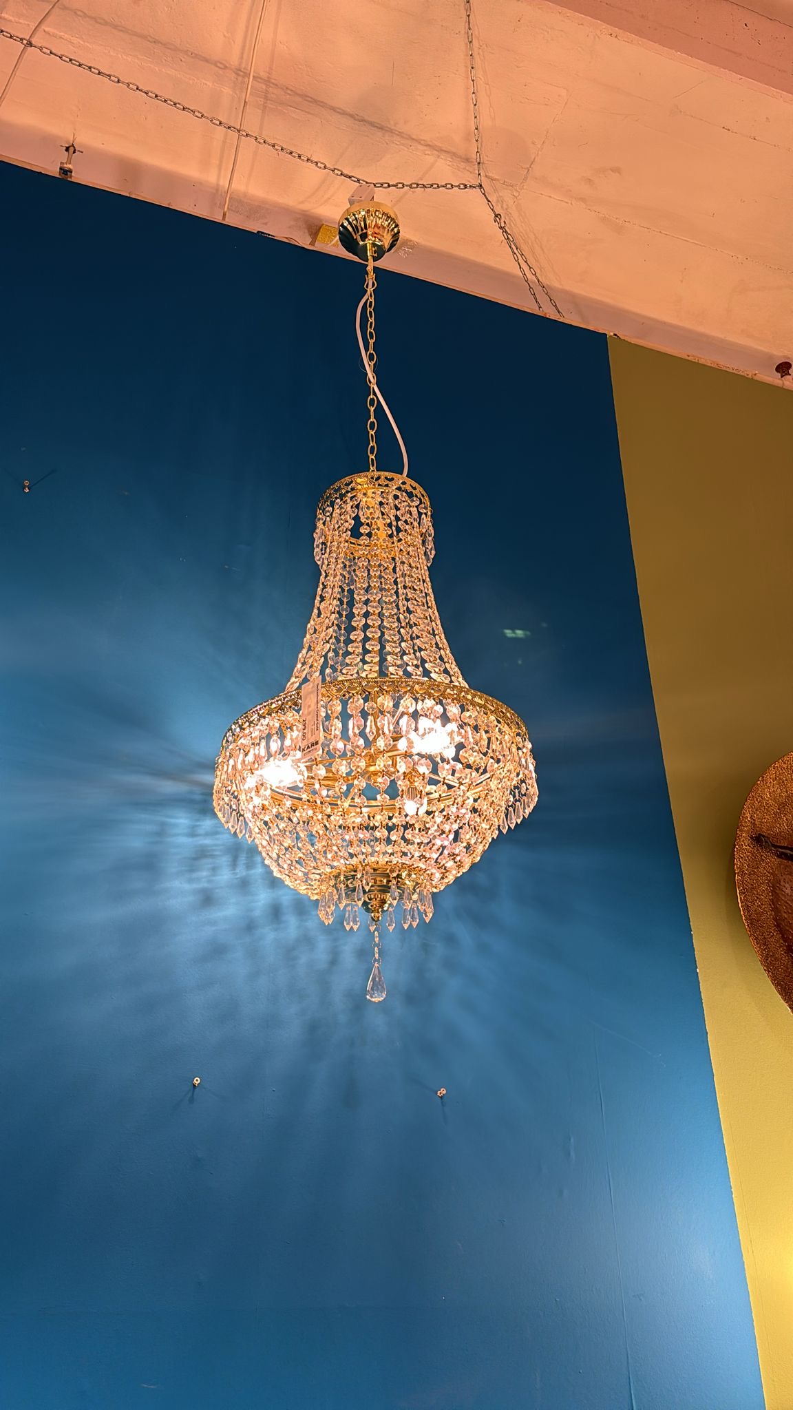 KARE Green Deckenleuchte Crystal Gold OCCASION