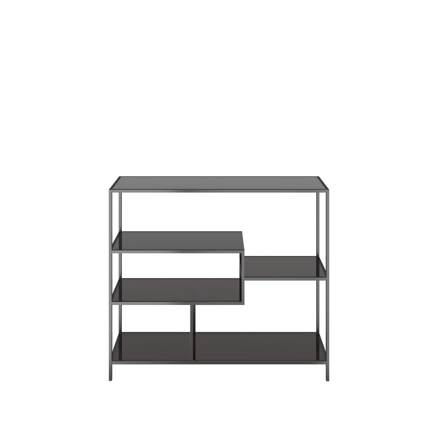 Regal Loft Schwarz 115x100cm
