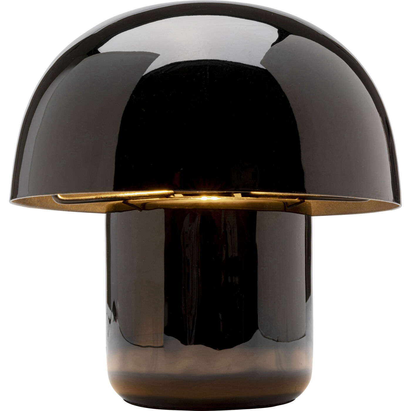 Tischleuchte Mushroom Shiny Schwarz 20cm
