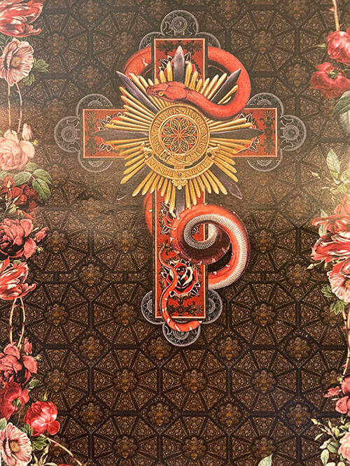 Plaid Seide - Crucifix