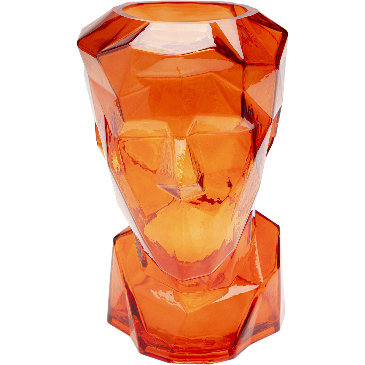 Vaso Prisma Face Arancione 30cm