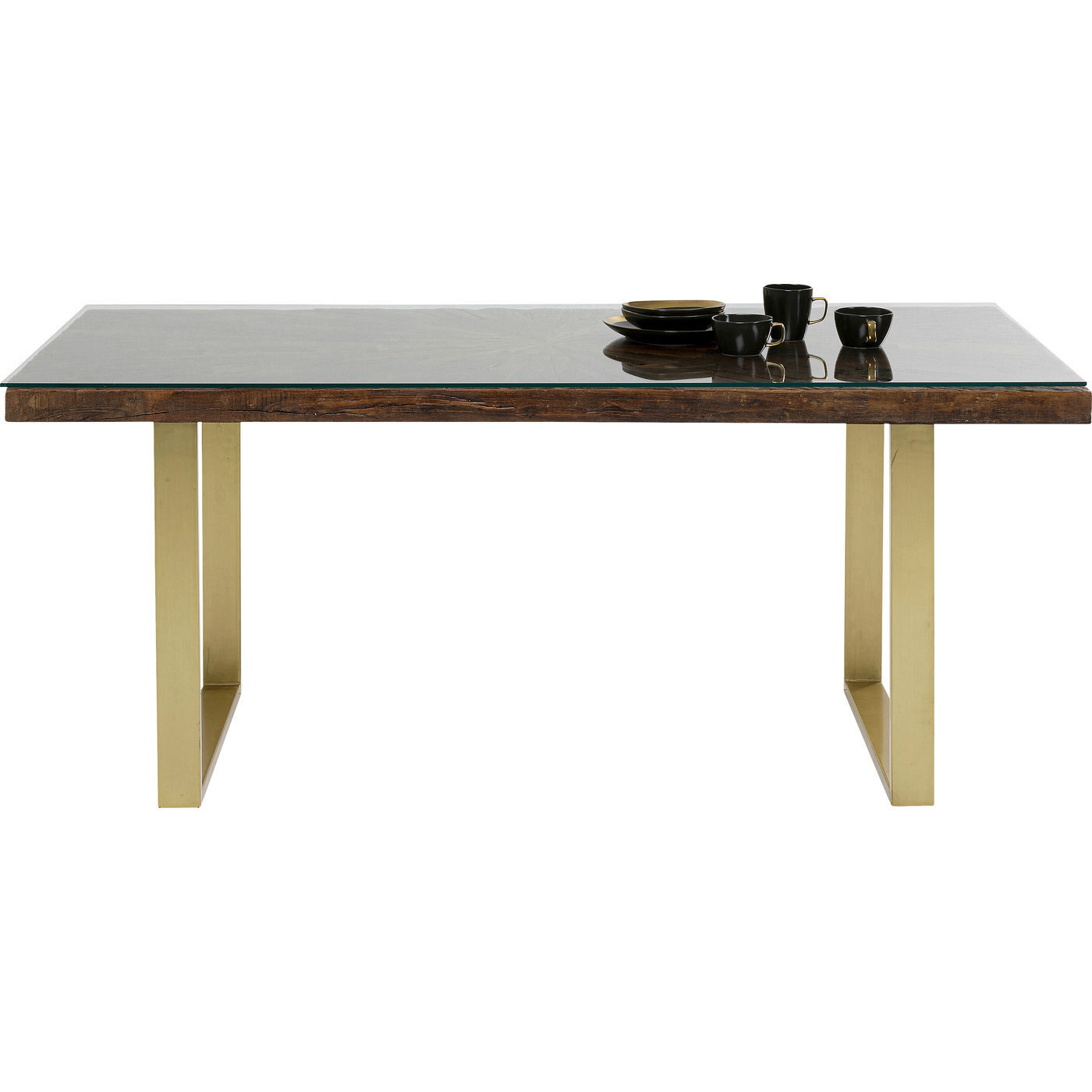 Tavolo Conley ottone 160x80