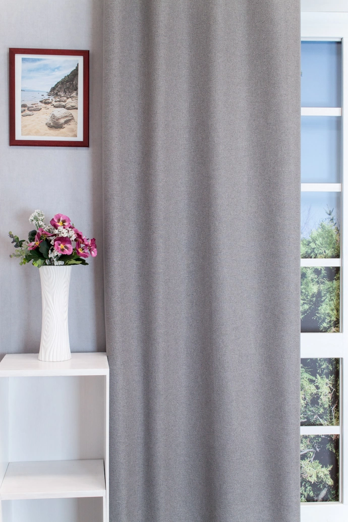 Super Blackout – Rideau occultant gris moyen