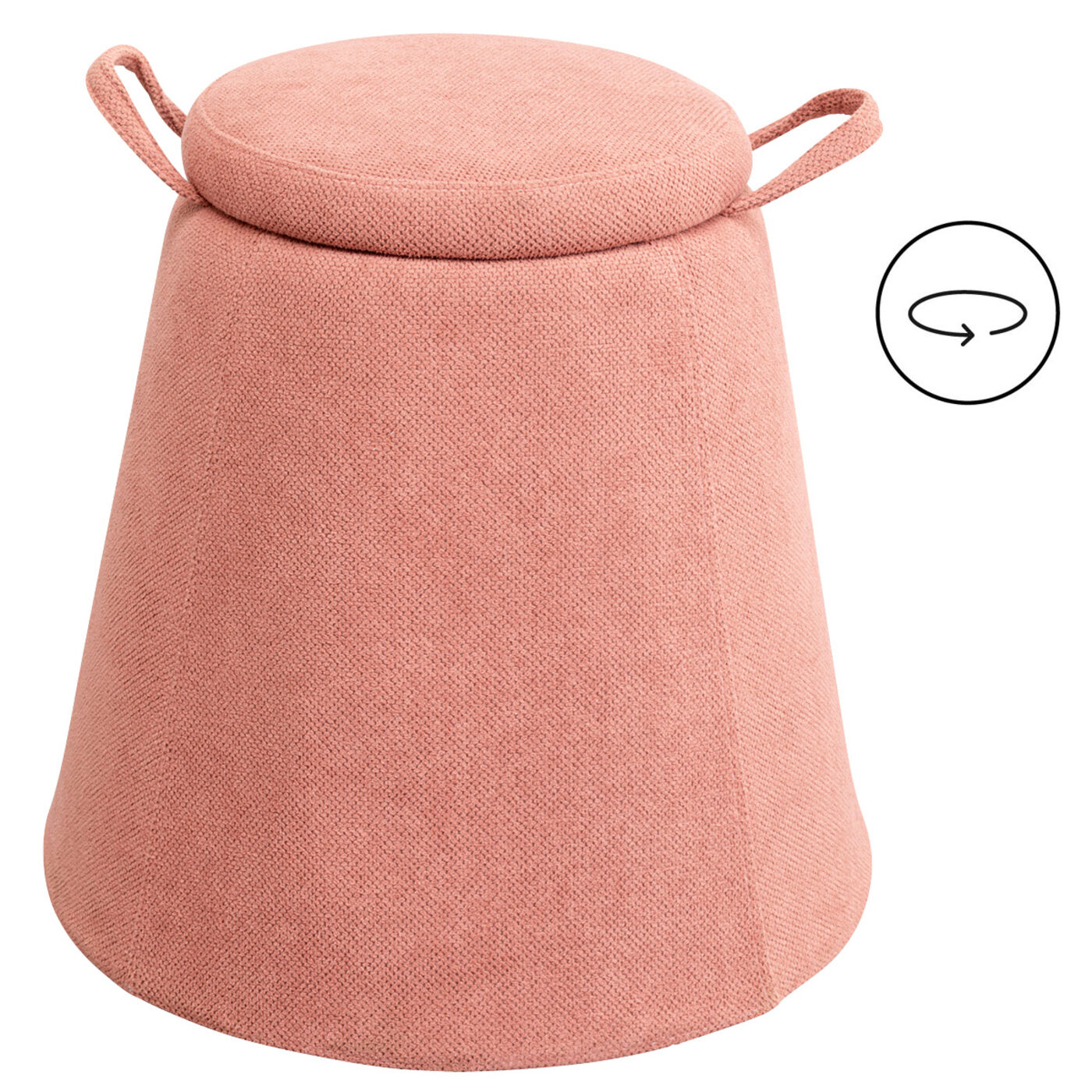 Hocker Thimble Pink Ø51cm