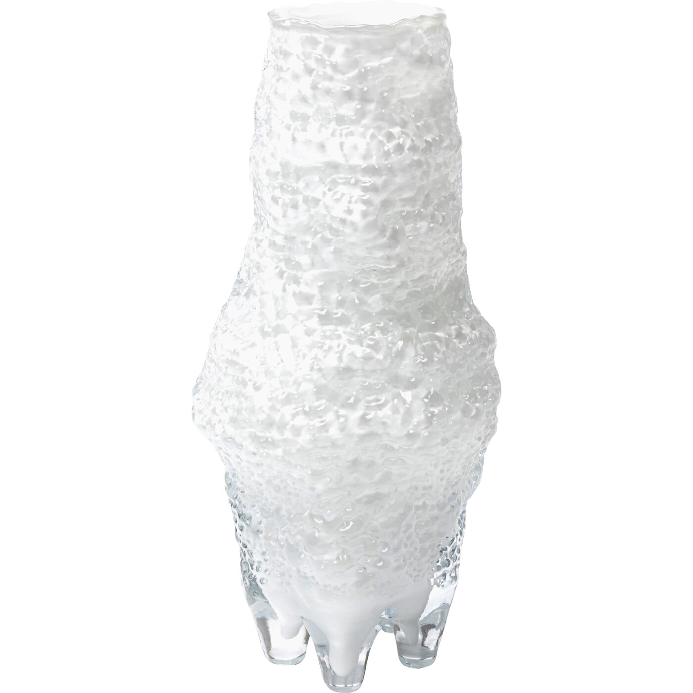 Vase Frozy Weiß 41cm