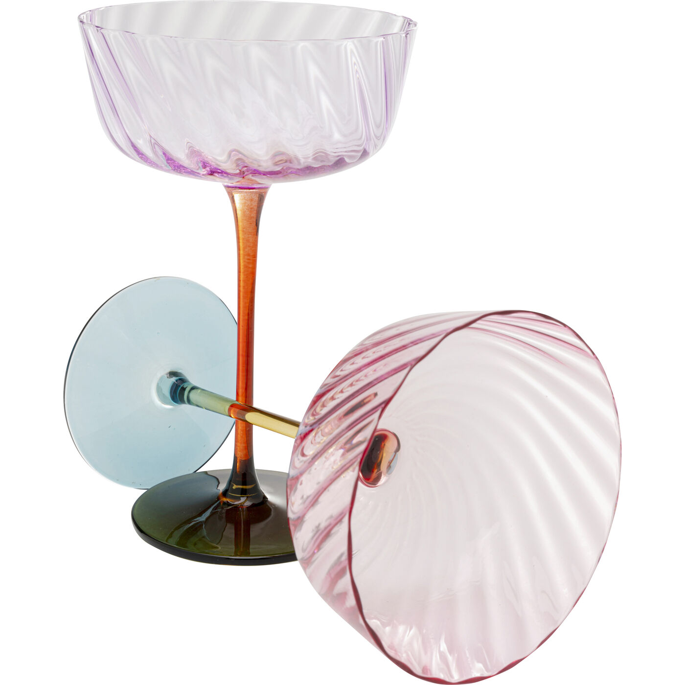 Sektglas Twist 18cm Sortiert