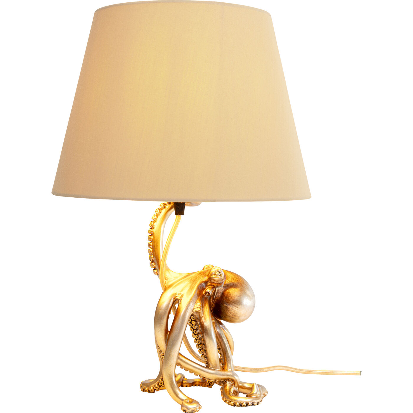 Tischleuchte Octopus Gold 44cm