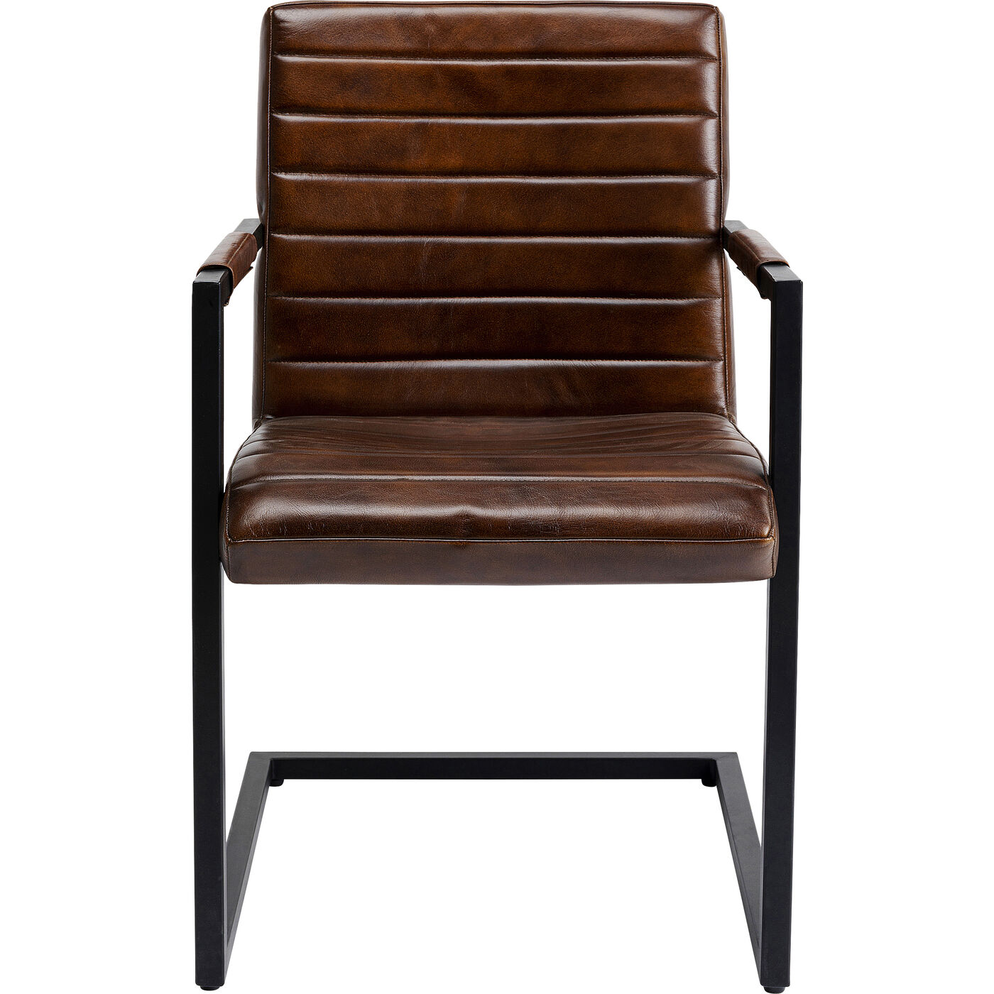 Freischwinger Lola Leder Braun