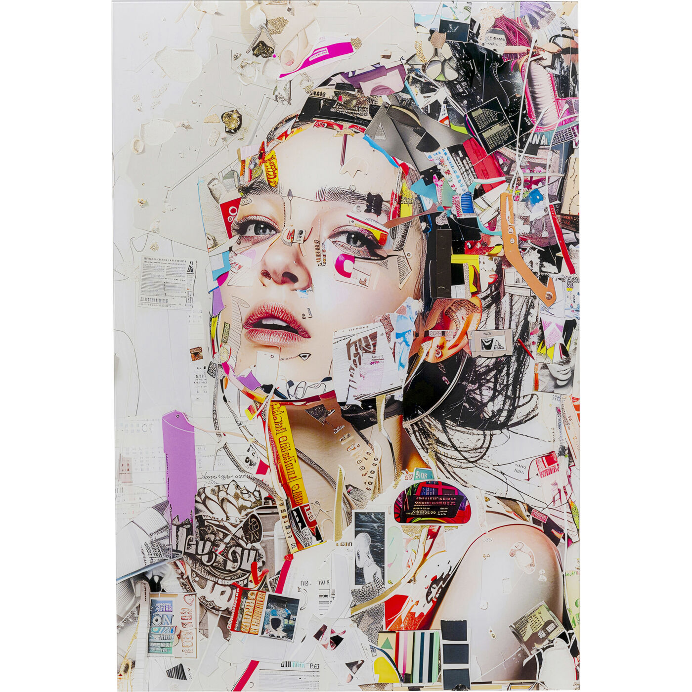 Glasbild Artsy Portrait Side 80x120cm