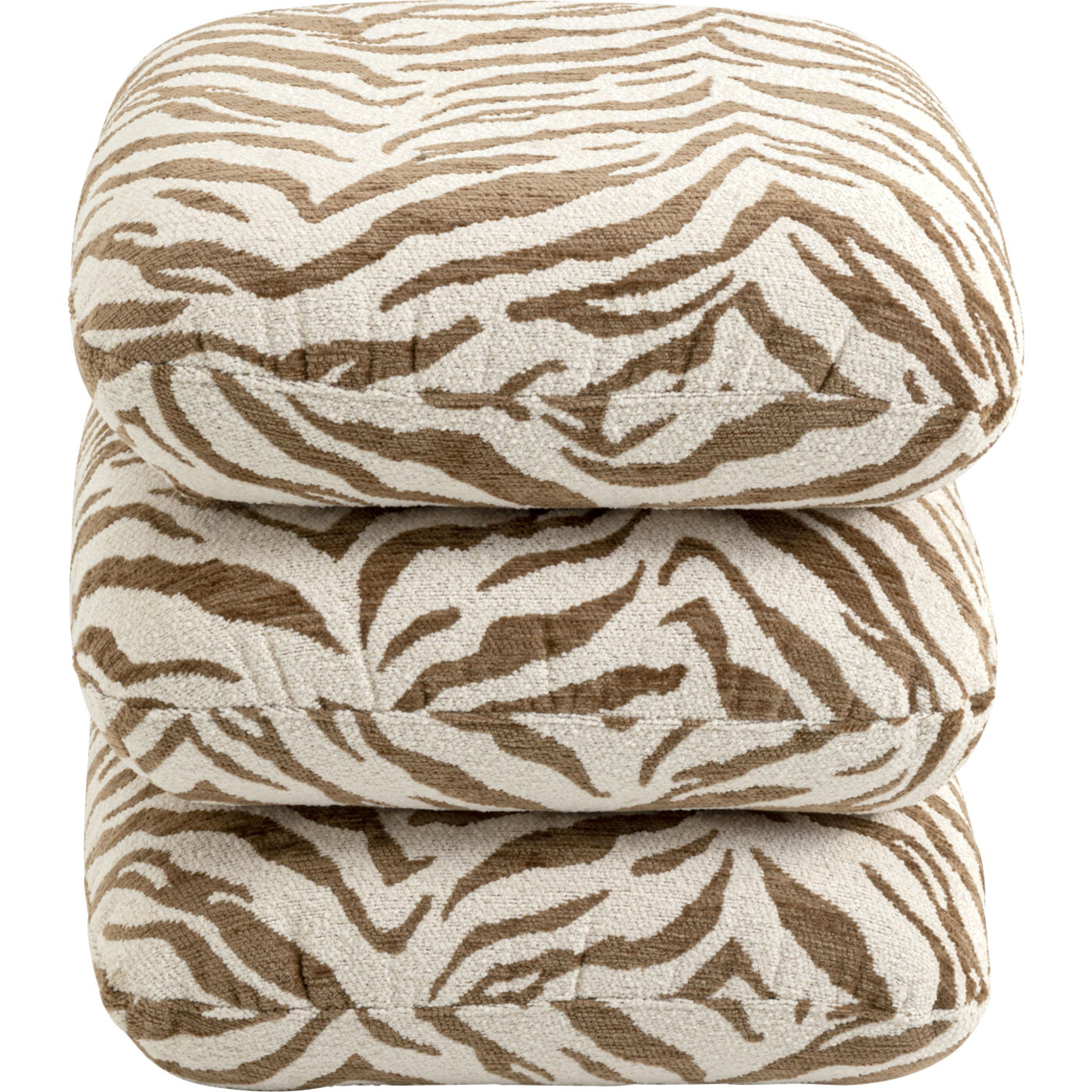 Hocker Pepino Tiger Braun 45x45cm