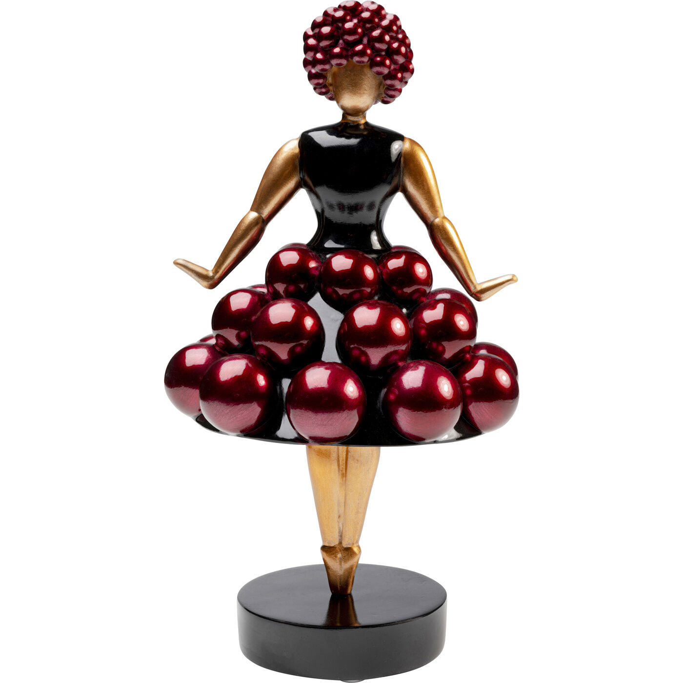 Deko Figur Primaballerina Pom Lila 35cm