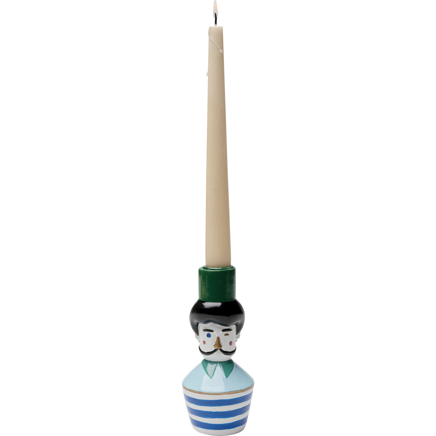 Kerzenständer Monsieur Mustache 16cm