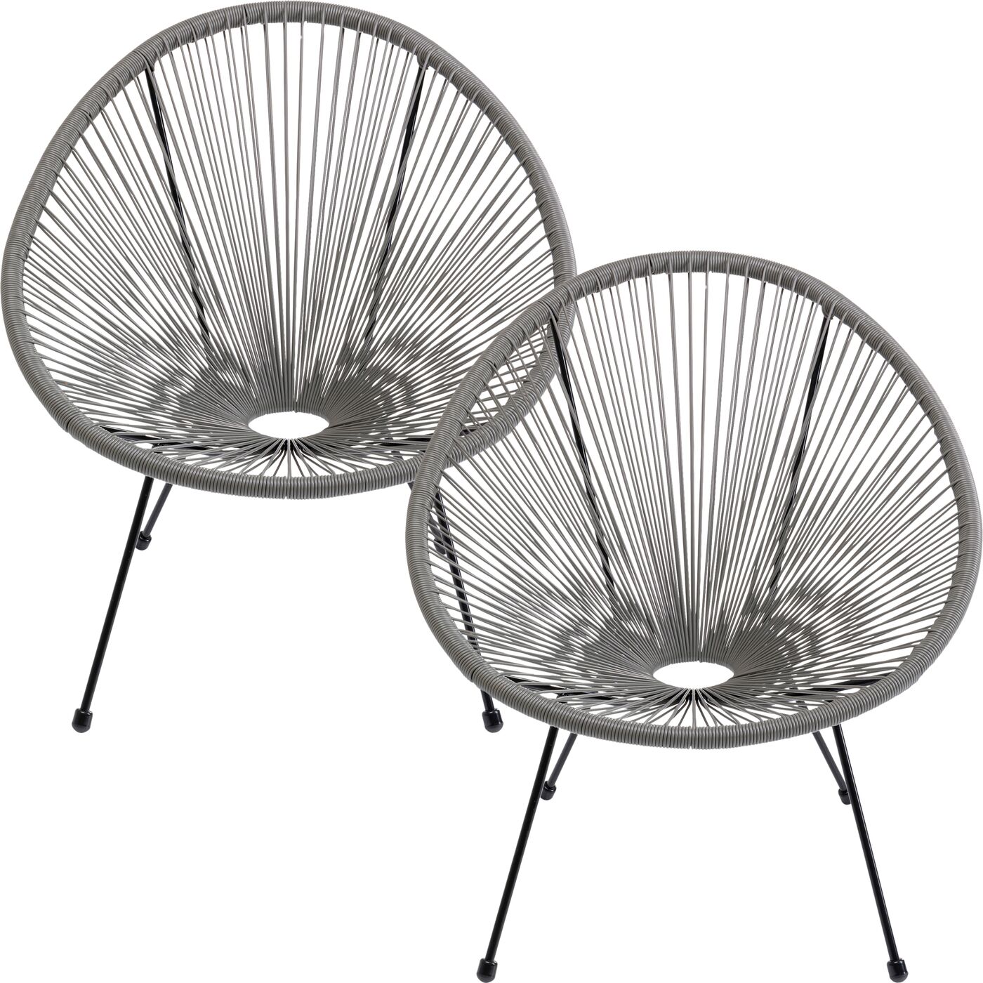 Sessel Acapulco Grau (2/Set)