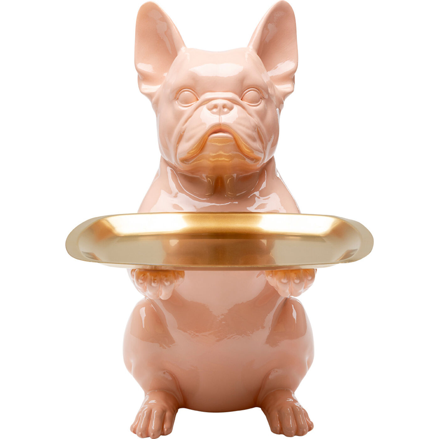 Deko Figur Dining Dog Rosa 28cm