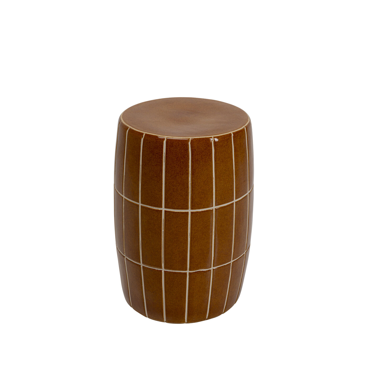 Beistelltisch Bliss Tile Braun Ø33cm