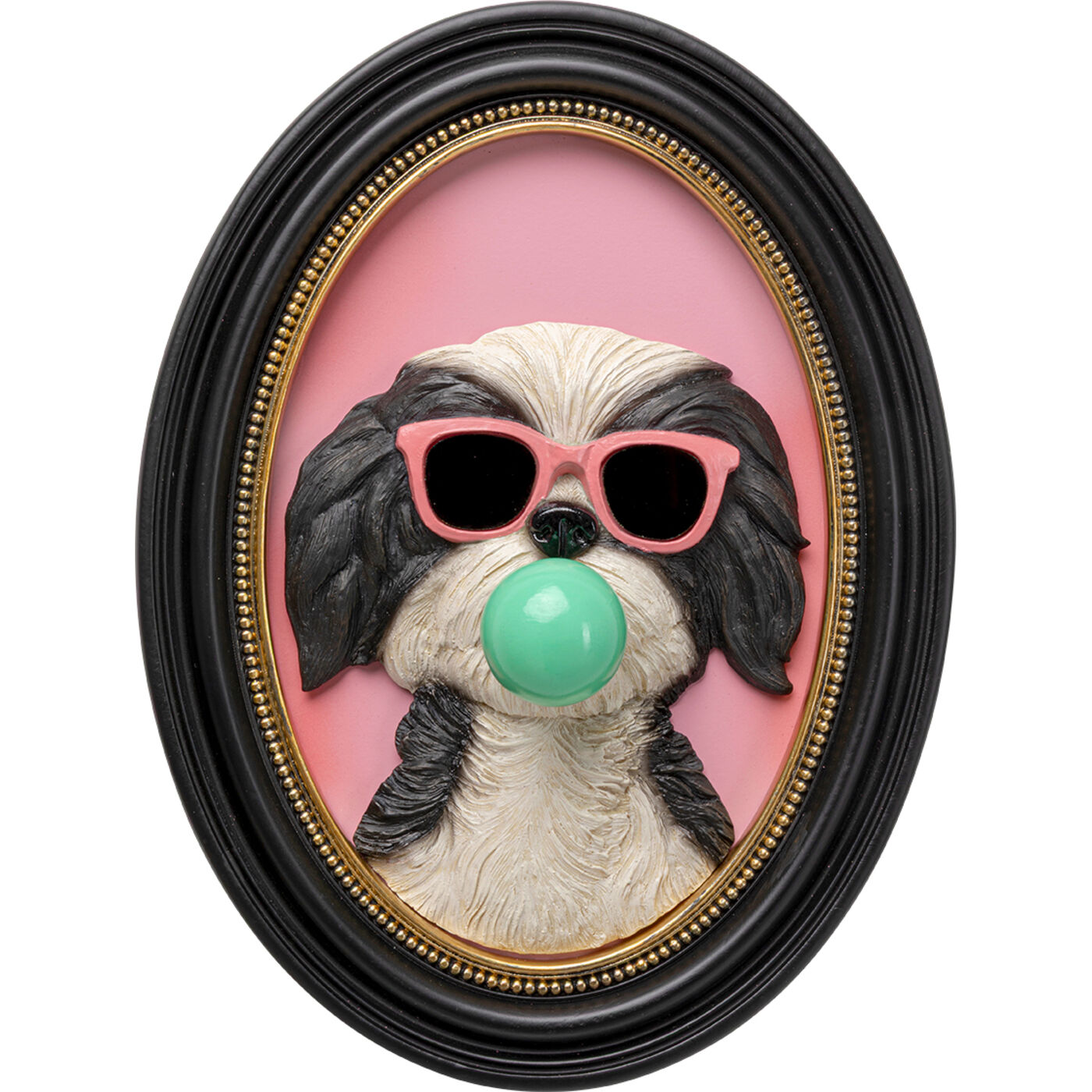 Gerahmtes Bild Dog Bubble