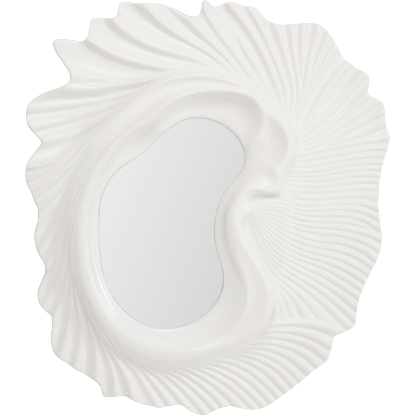 Specchio da parete Orecchio bianco 162x146cm