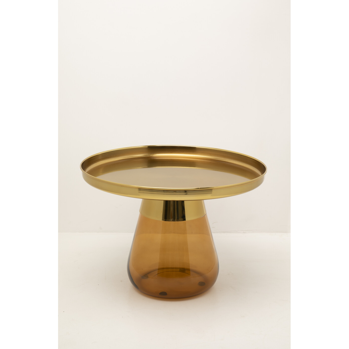 Beistelltisch Bottiglia Gold Amber Ø60cm