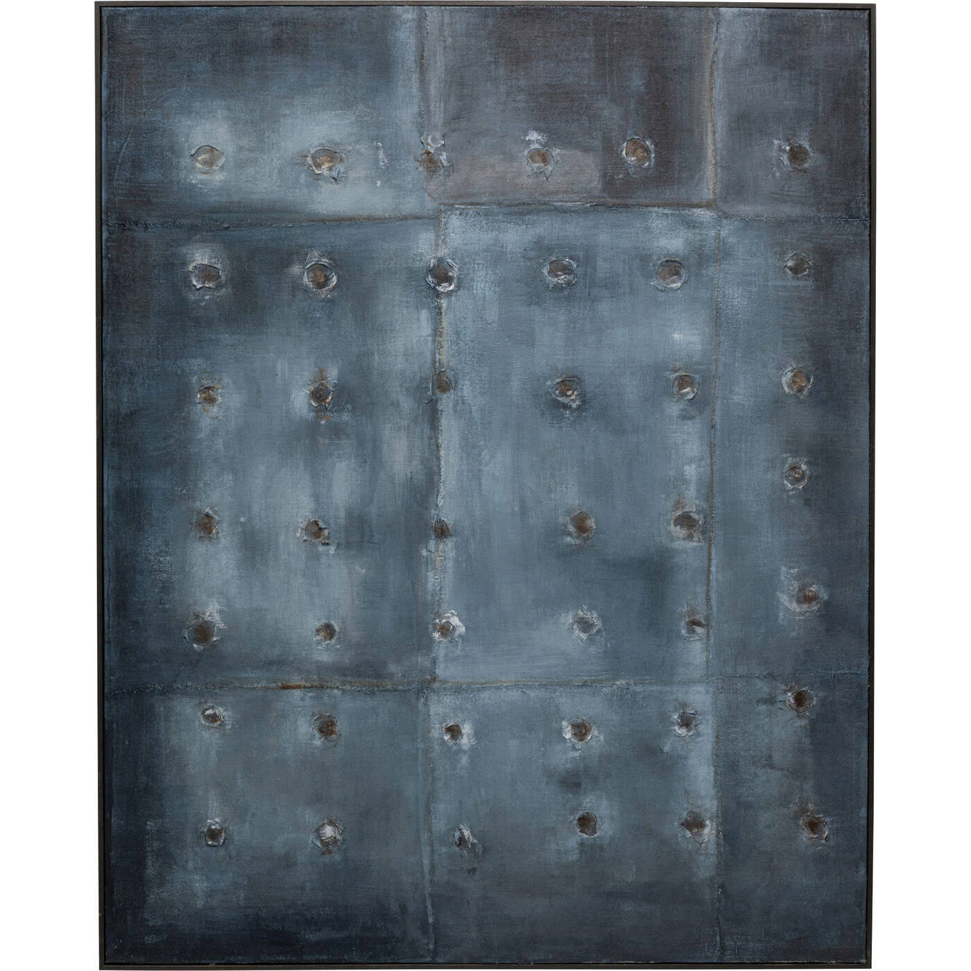 Leinwandbild Moody Blau 150x120cm