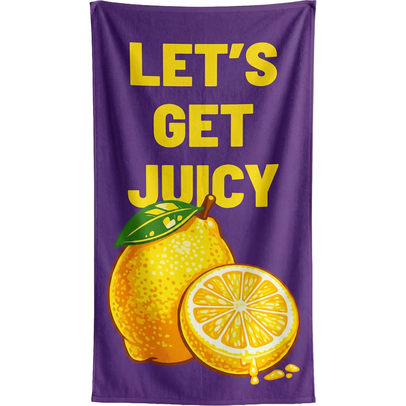 Strandtuch Juicy Lemon 90x170cm lila