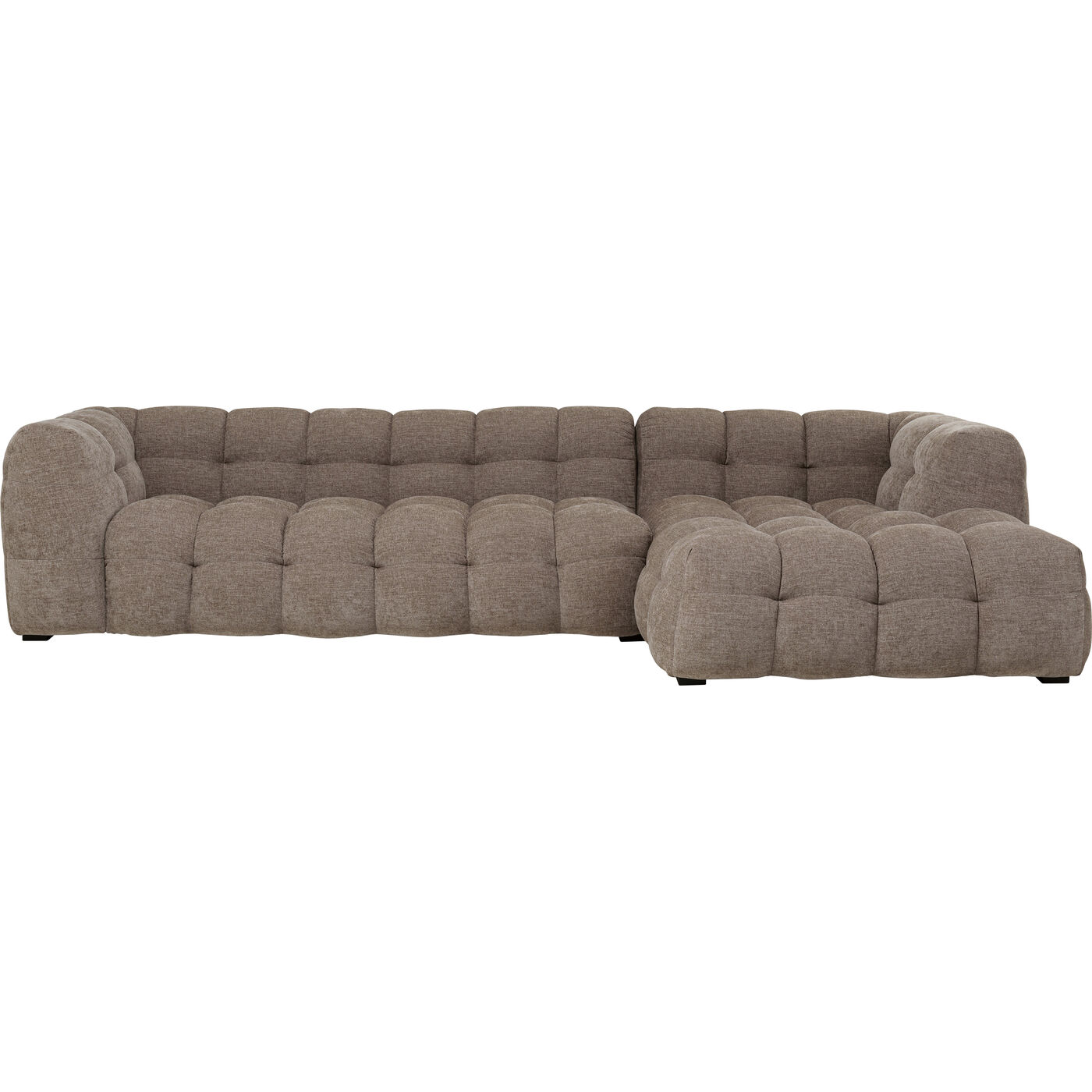 Ecksofa Salamanca Graubraun Rechts 320cm