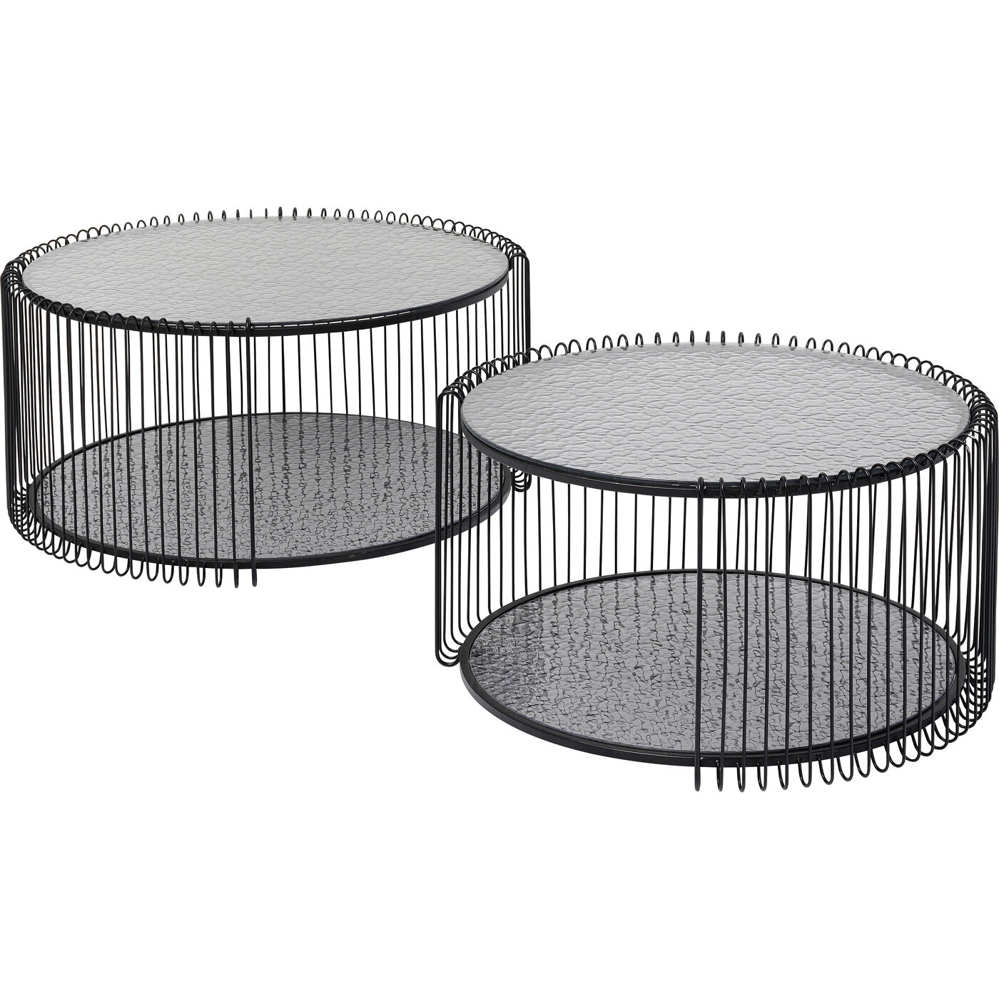Couchtisch Wire Double Bubble Schwarz (2/Set)