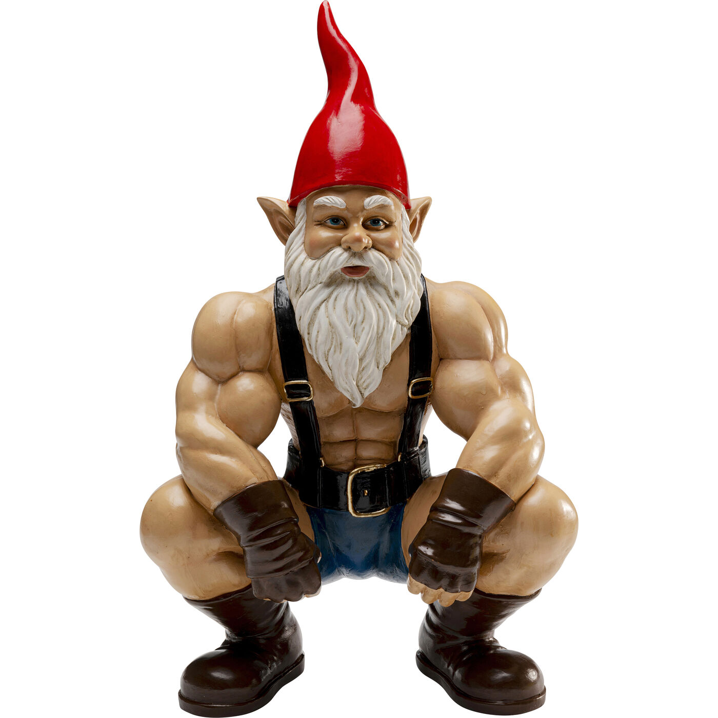 Deko Figur Zwerg Muscle 48cm